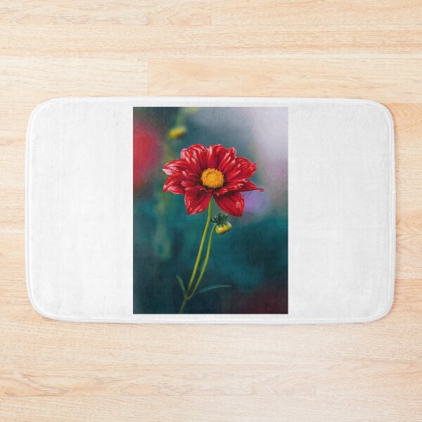 Item preview, Vibrant Red Daisy with Yellow Center designed and sold by Roamgrain Photos.