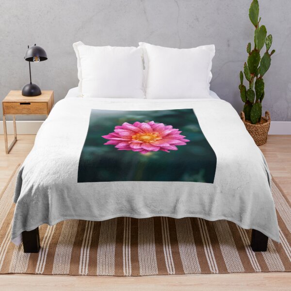 Item preview, Pink Dahlia Flower with Morning Dew designed and sold by Roamgrain Photos.