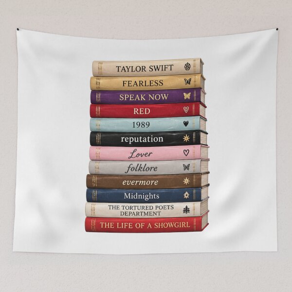 Item preview, taylor album eras book stack sticker - discography books, eras, aesthetic, taylor inspired sticker designed and sold by taylorvinyls.