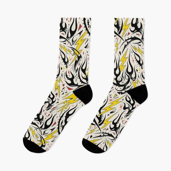 Aperçu de l'œuvre Tribal Voltage — Motif éclair pour tatouage | Hashola Designs créée et vendue par Hashola Designs.