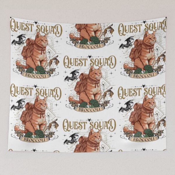 Item preview, Quest Squad Fantasy Cat Dragon Book Lover designed and sold by RDGNR.