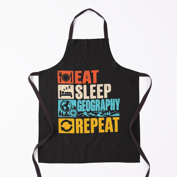 Artikelvorschau, Eat Sleep Geography Repeat – Geograph und Geographielehrer, begeisterter Erdwissenschaftsfan, Design entworfen und verkauft von DeadFunny Designs.