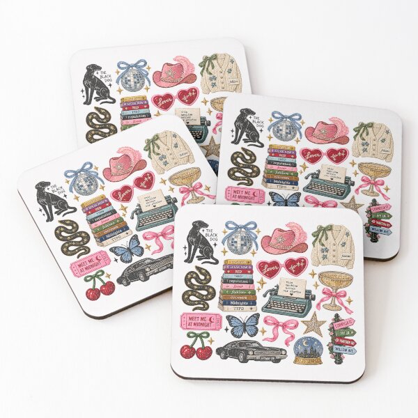 Item preview, TaylorEmbroidered Patch Sticker Pack – Eras Icons, Cardigan, Getaway Car, Mirrorball & More designed and sold by taylorvinyls.