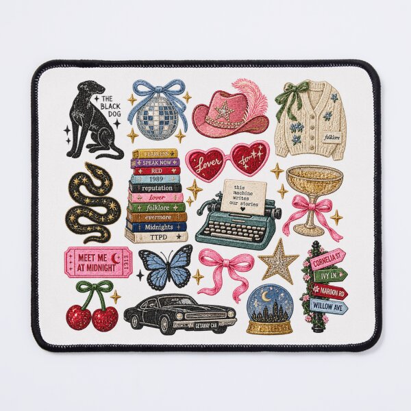 Item preview, TaylorEmbroidered Patch Sticker Pack – Eras Icons, Cardigan, Getaway Car, Mirrorball & More designed and sold by taylorvinyls.