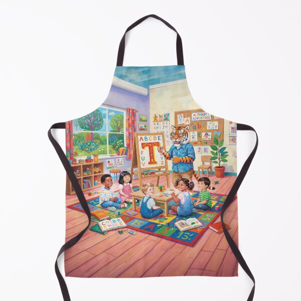Item preview, Tiger Teaching The Alphabet Letter T designed and sold by Home Decor Art.