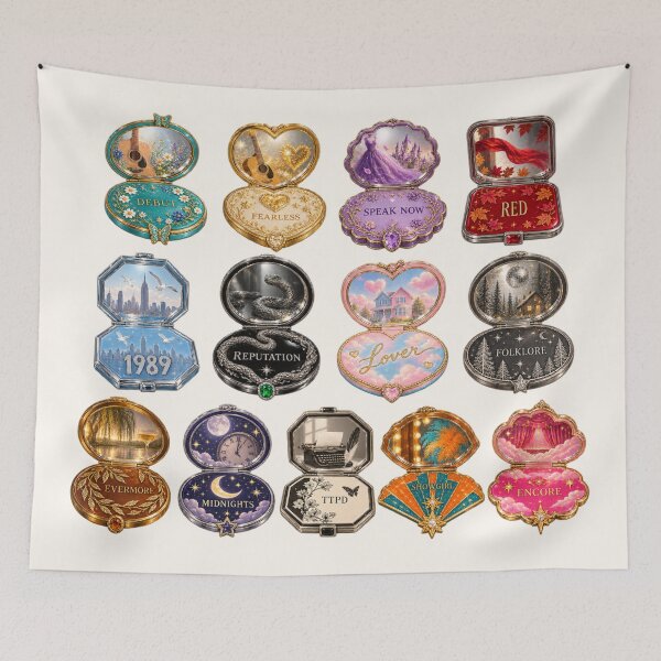 Item preview, The Eras Vintage Compact Mirrors  STICKER PACK BUNDLE designed and sold by taylorvinyls.