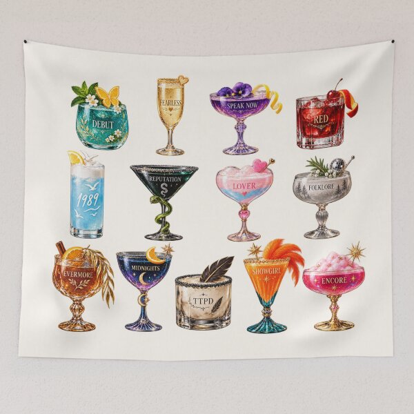 Item preview, The Eras Cocktails STICKER PACK BUNDLE designed and sold by taylorvinyls.