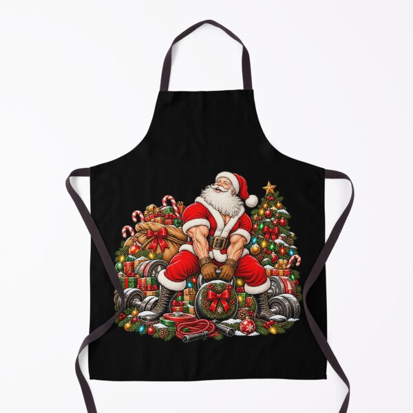 Item preview, Muscular Santa Kettlebell Christmas Workout designed and sold by teesterra.