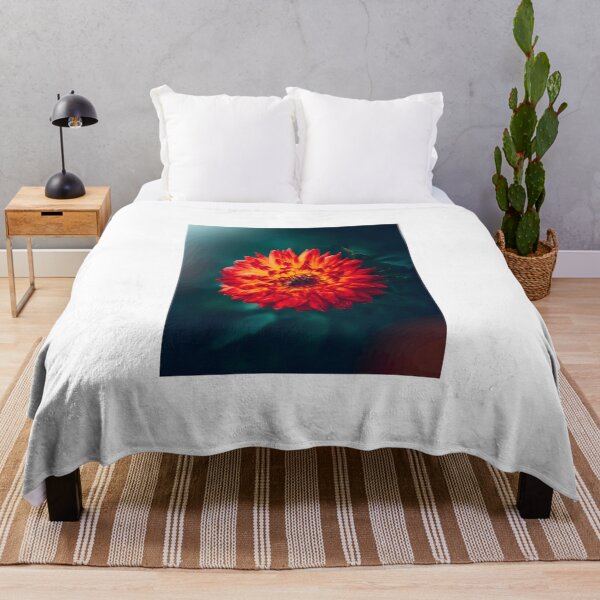 Item preview, Vibrant Red and Orange Dahlia Flower designed and sold by Roamgrain Photos.