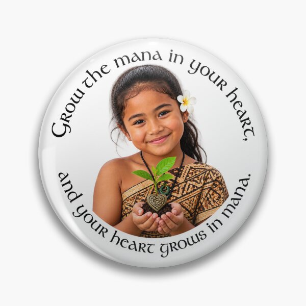 Item preview, Polynesian Empowerment Proverb - Grow the mana in your heart | Pacific Art designed and sold by ShakaLife.org.