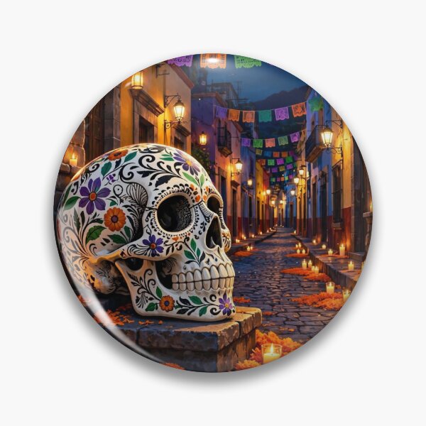 Item preview, Día de Muertos Mexico — A Street Full of Memories designed and sold by DibujandoPorfa.