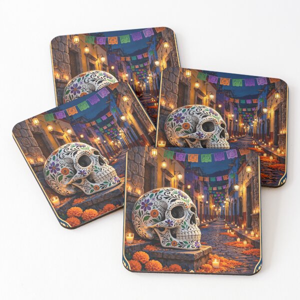 Item preview, Día de Muertos Mexico — A Street Full of Memories designed and sold by DibujandoPorfa.