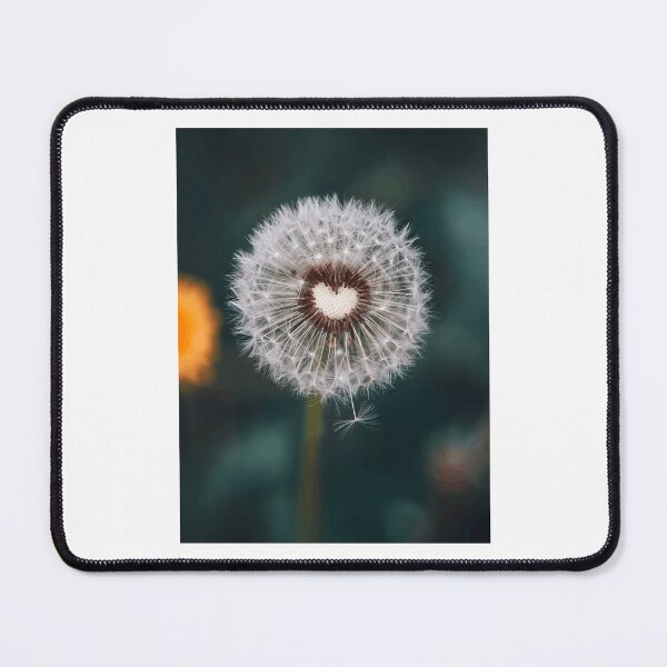 Item preview, Cabeza de semilla de diente de león con centro en forma de corazón designed and sold by Roamgrain Photos.