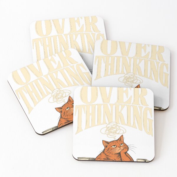 Item preview, Professionally Overthinking Funny Orange Cat designed and sold by Two Hearts Studio.