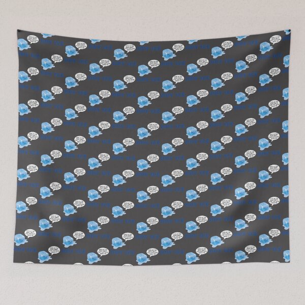 Item preview, Cute Dry Ice Cartoon Illustration with Frosty Ice Cube Character designed and sold by supunchamara.