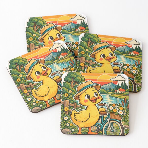 Item preview, Retro Duck Vintage Cute Countryside Animal designed and sold by SHRETAM CO..