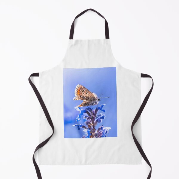 Item preview, Butterfly on Blue Flower Close-Up designed and sold by Roamgrain Photos.