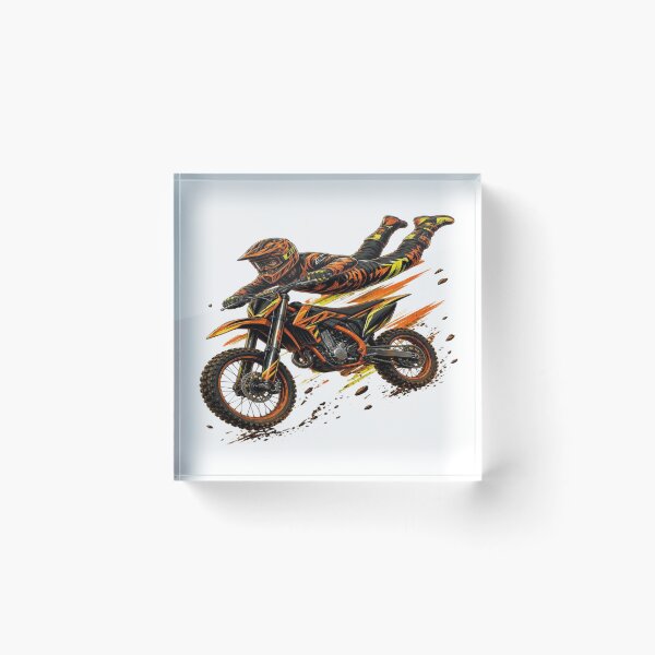 Item preview, Extreme FMX Superman Seat Grab Orange Motocross Dirt Bike Stunt T-Shirt designed and sold by Sushikidsntoddlers.