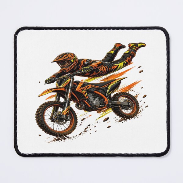 Item preview, Extreme FMX Superman Seat Grab Orange Motocross Dirt Bike Stunt T-Shirt designed and sold by Sushikidsntoddlers.