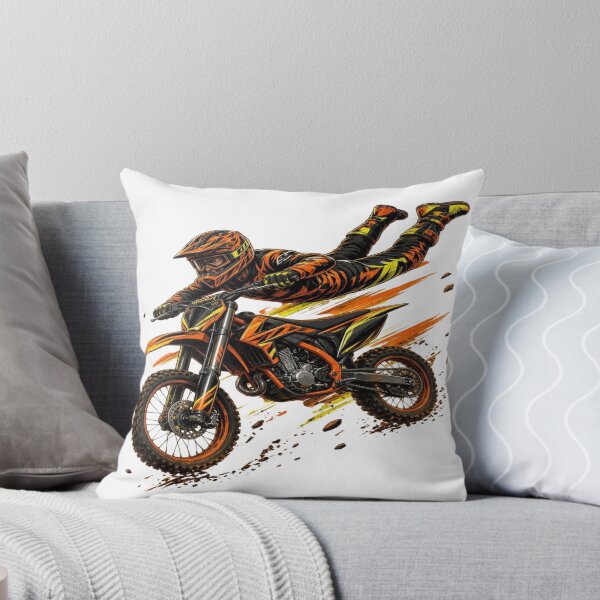 Item preview, Extreme FMX Superman Seat Grab Orange Motocross Dirt Bike Stunt T-Shirt designed and sold by Sushikidsntoddlers.