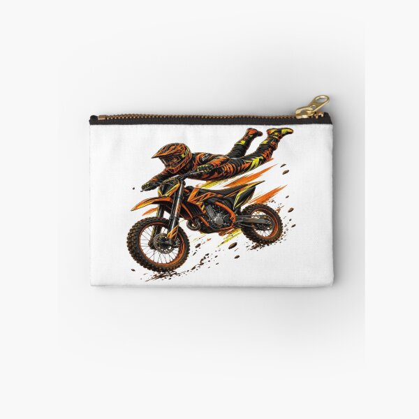Aperçu de l'œuvre Extreme FMX Superman Seat Grab Orange Motocross Dirt Bike Stunt T-Shirt créée et vendue par Sushikidsntoddlers.
