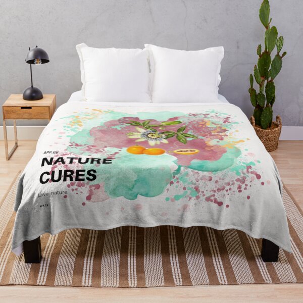 Item preview,  "Nature Cures" Passion Flower Mburucuyá Watercolor Art designed and sold by Liberarteprint.
