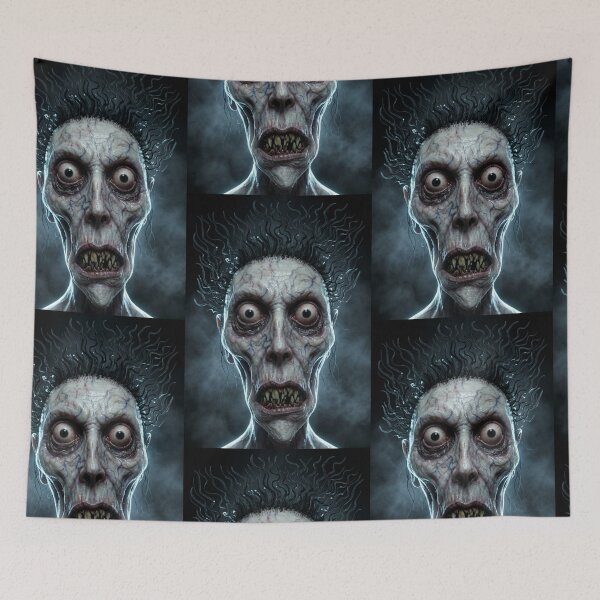 Artikelvorschau, Dunkle, gruselige Horror-Kunst mit Gesichtern entworfen und verkauft von Vintage Designs +.