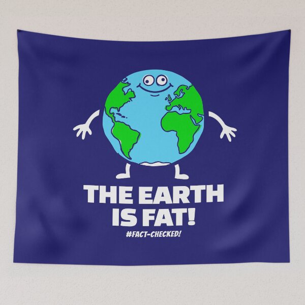 Item preview, The earth is fat! - a hand-drawn picture of an obese Earth figure  designed and sold by I-dsgn.