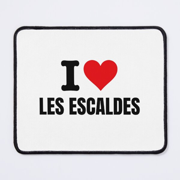 Item preview, I Love Les Escaldes Andorra Souvenir Red Heart Typography designed and sold by raedattia.