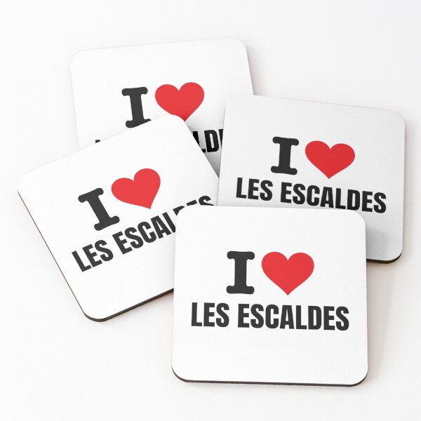 Item preview, I Love Les Escaldes Andorra Souvenir Red Heart Typography designed and sold by raedattia.