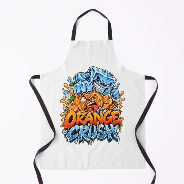 Item preview, Angry Ice Cube vs Orange Cartoon Funny Orange Crush Illustration designed and sold by supunchamara.