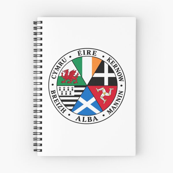 Item preview, Six Celtic Nations Shield Crest Cymru Eire Alba Kernow Breizh Mannin designed and sold by jeshands.