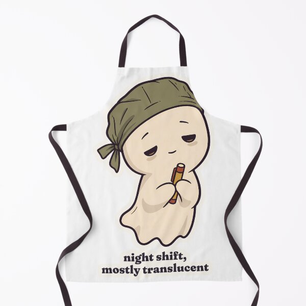 Item preview, Sleepy Ghost Nurse Night Shift Mostly Translucent designed and sold by OuqCreations.