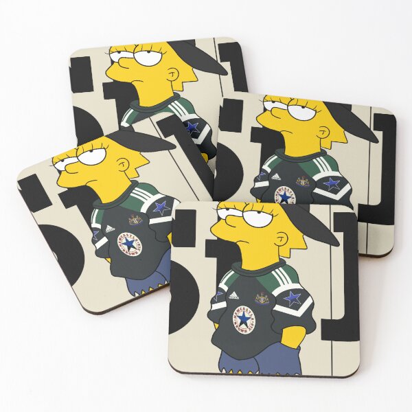 Item preview, Lisa Simpson Newcastle United Football Club NUFC Simpsons Inspired Geordie Toon Print designed and sold by duckindoodle.