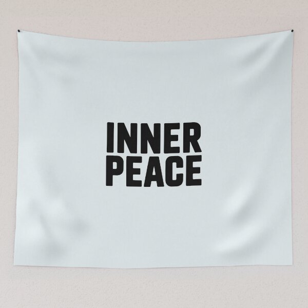 Item preview, Inner Peace – Minimalist Mindfulness Quote designed and sold by Jollys-ArtShop.