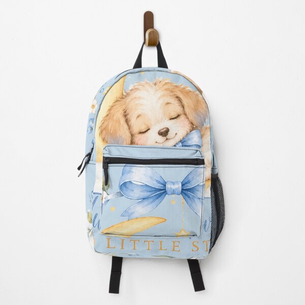 Item preview, Twinkle Twinkle Little Star Puppy – Baby Boy Shower Watercolor Moon & Stars designed and sold by MarCapez.