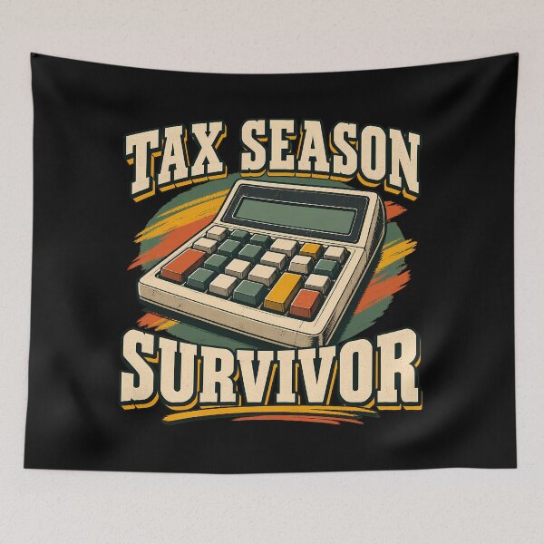 Item preview, Tax Season Survivor Funny Accountant CPA Retro Calculator Finance designed and sold by Photo-Sphere101.