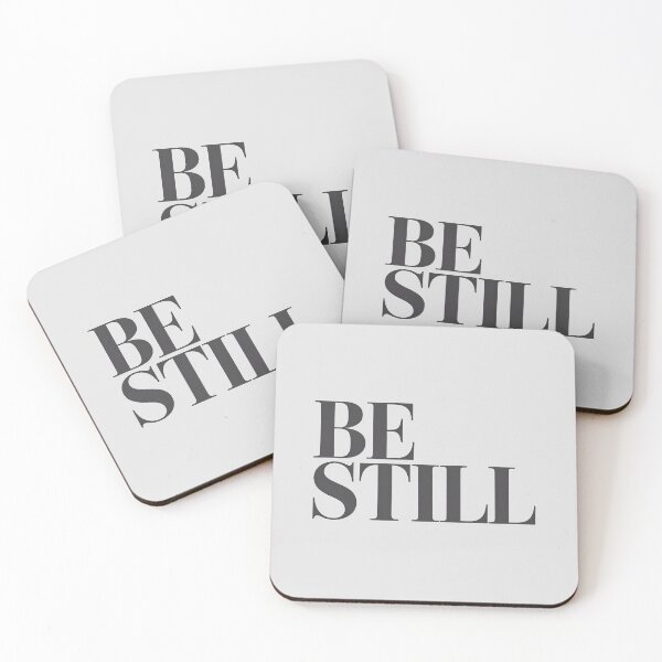 Item preview, Be Still – Minimalist Mindfulness Quote designed and sold by Jollys-ArtShop.