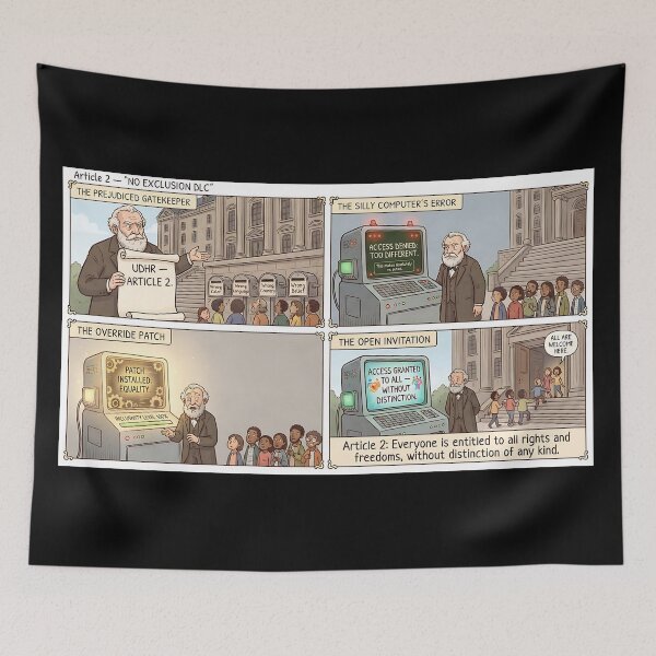 Item preview, Article 2: No exclusion, universal rights for all designed and sold by Mianku | Für das Leben.