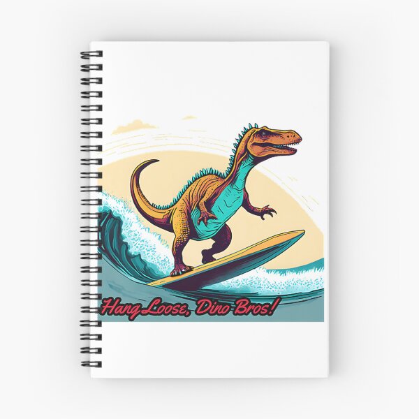 Item preview, Funny Dinosaur Surfing Cartoon Design for Beach Lovers and Surfing Fans designed and sold by ItIsIsz.