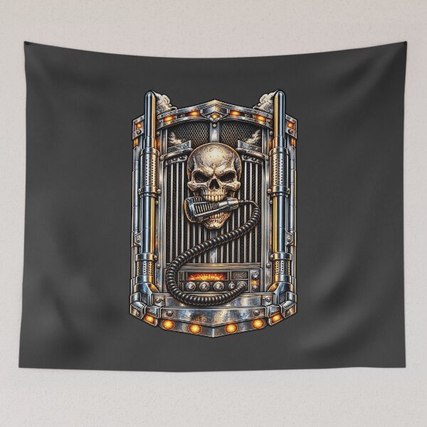 Item preview, Skull Grill Trucker – Steel CB Radio designed and sold by NomadForge.