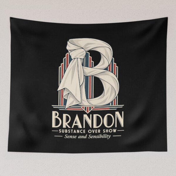 Item preview, Sense and Sensibility: Brandon's Cravat Monogram designed and sold by Fenay Designs.