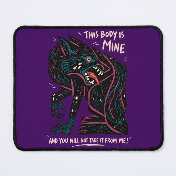 Item preview, This Body Is Mine Horror Wolf Tattoo Art designed and sold by Furflix.