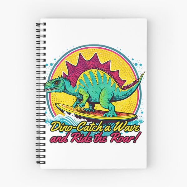 Item preview, Funny Dinosaur Surfing Design for Beach and Surf Lovers designed and sold by ItIsIsz.