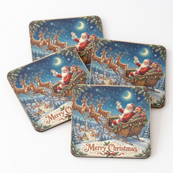 Item preview, Festive Santa Sleigh Ride designed and sold by Simplybe1.