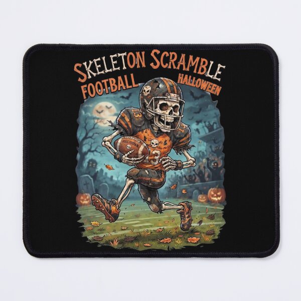 Item preview, Funny Skeleton Playing Football Halloween designed and sold by Zbixu.