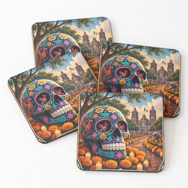 Item preview, Día de Muertos Mexico — A Memory in Every Flower designed and sold by DibujandoPorfa.
