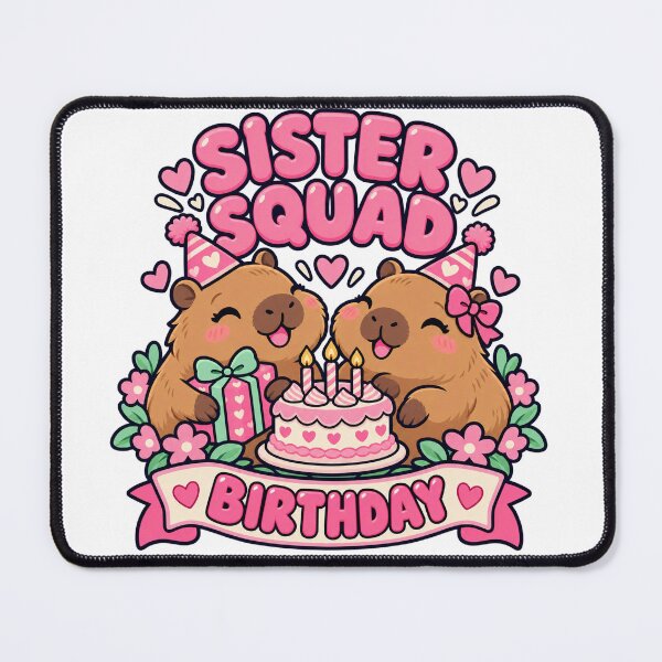 Item preview, Sister Squad Birthday - Capybara cake companions designed and sold by narinzoon.