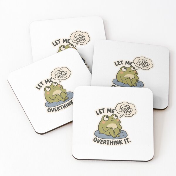 Item preview, Let Me Overthink It Funny Frog designed and sold by Two Hearts Studio.