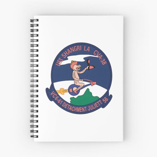 Item preview, USS Shangri-La CVA-38 VC6-61 Detachment Juliett 56 Insignia Patch designed and sold by CharlieDesings.